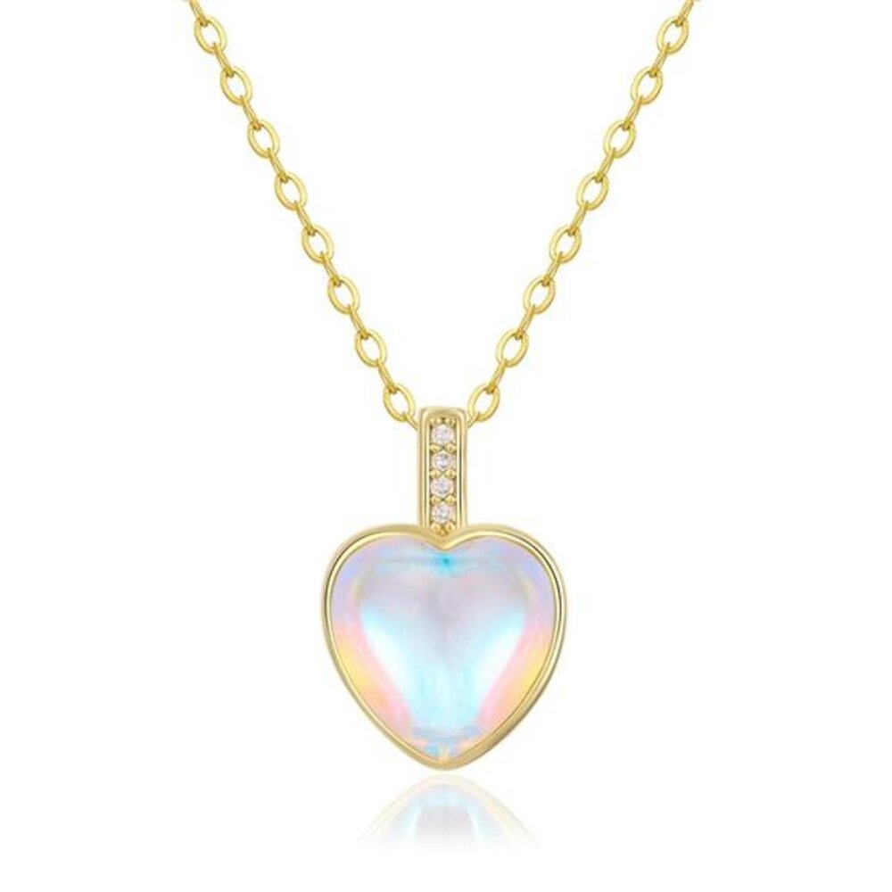 Moonstone Birthstone Necklace | June | For Women | 14K Gold Plated Necklace